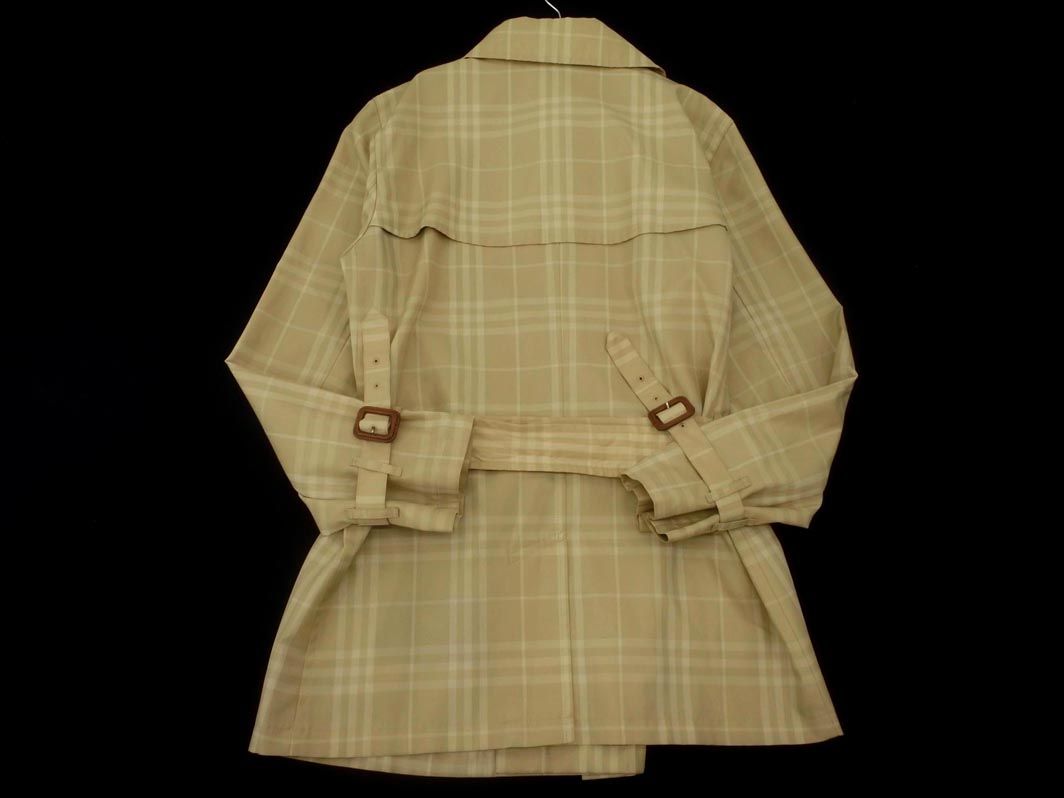 BURBERRY バーバリー LONDON チェック ハーフ トレンチ コート