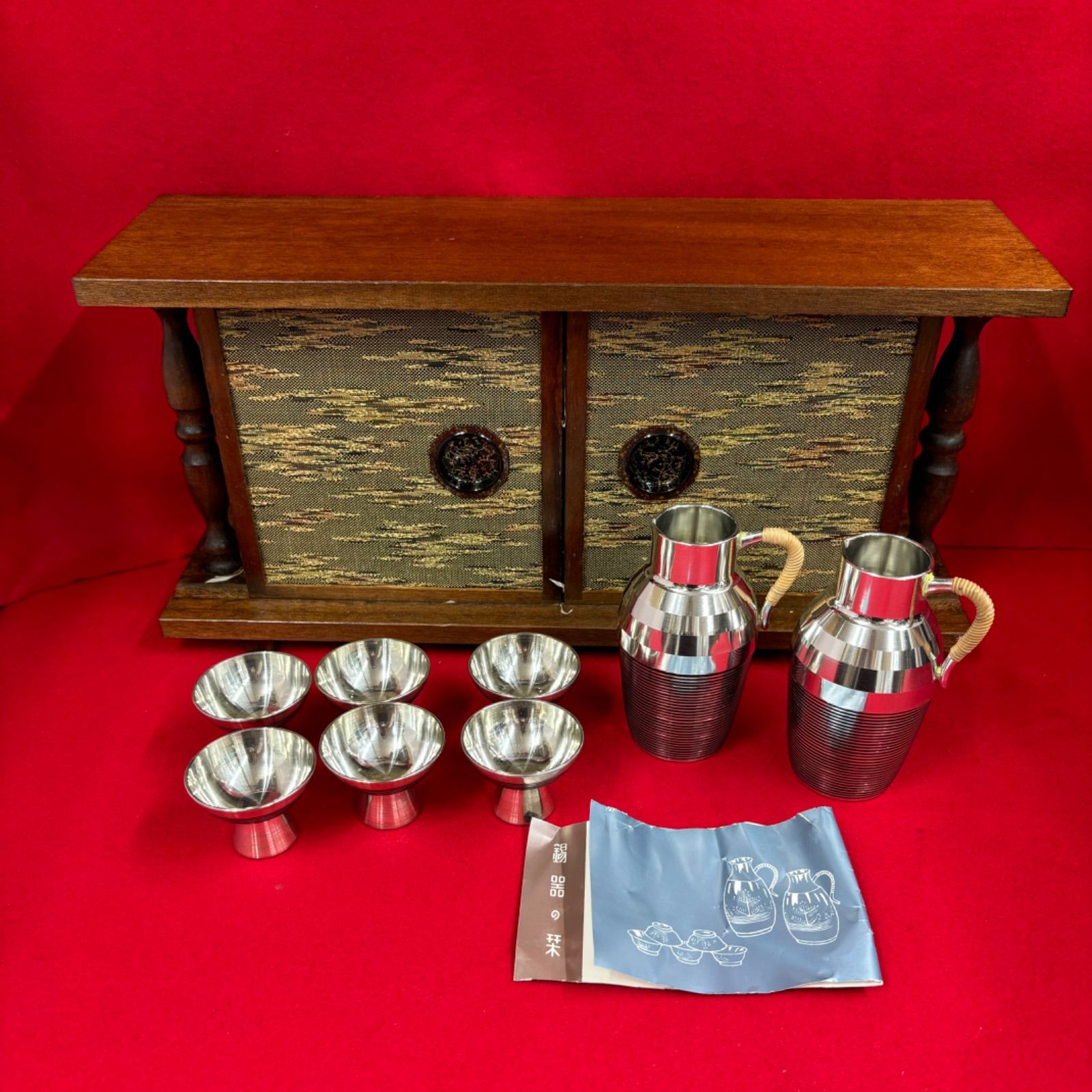 錫半錫器酒器セット飾り棚お猪口 徳利