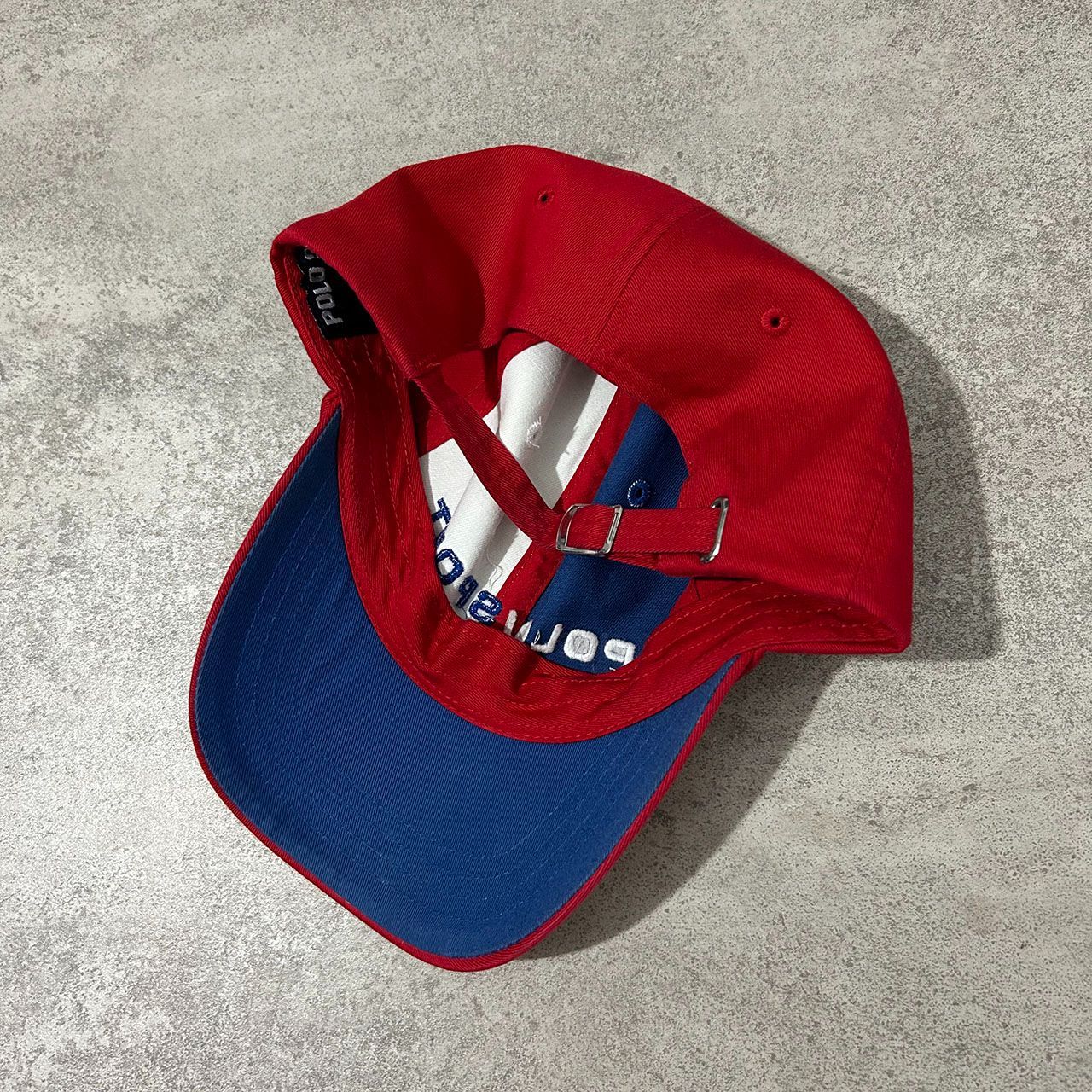 90s ポロスポーツ ラルフローレン カラーブロック 6 パネル キャップ