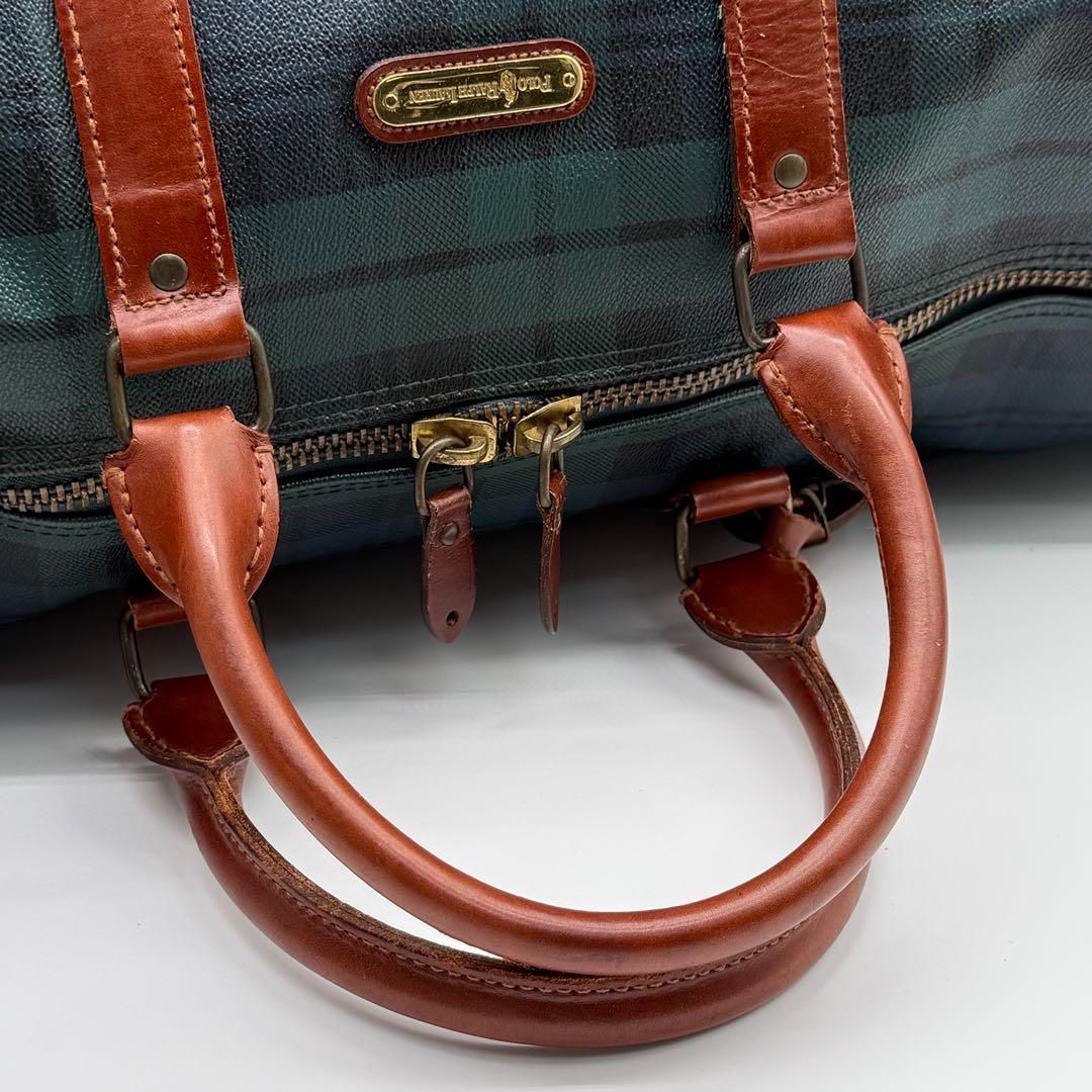 美品】ラルフローレン タータンチェック ボストンバッグ