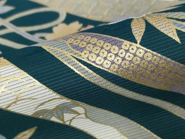 平和屋着物＊夏物　訪問着　絽　熨斗枝花文　金彩　洗える着物　AABB5909st 平和屋着物＊夏物 訪問着 絽 熨斗枝花文 金彩 洗える着物 AABB5909st