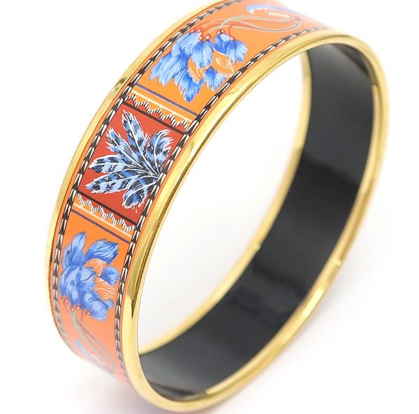 HERMES エマイユGM バングル 太陽と星と月 七宝焼 ブレスレット HERMES エルメス エマイユ 太陽 星 月 モチーフ バングル