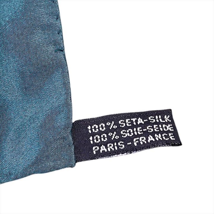 超美品 CHANEL シャネル ココマーク チェーン デザイン シルク100  