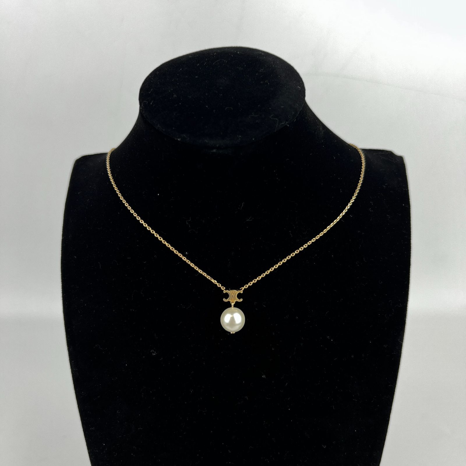 ☆新品同様☆CELINE☆ヴィンテージセリーヌ☆ネックレス☆ペンダント CELINE セリーヌ ネックレス ゴールド アンカー vintage