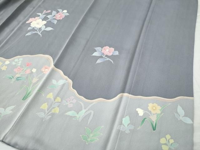 平和屋着物○訪問着 友禅 更紗花唐草文 暈し染め 正絹 逸品 CAAS7382yc