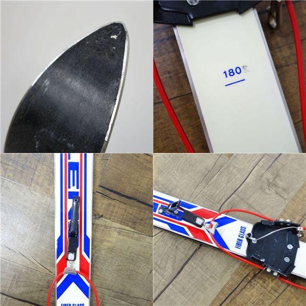 レトロ　ビンテージ　スキー板　BLEND ブレンド   HAKUBA FIBER GLASS  スキー板160cm  ビンディング 付き ブレンド BLEND HAKUBA FIBER GLASS 180cm ビンディ - メルカリ