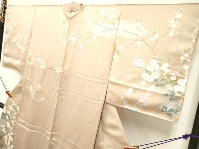 【逸品】●作家訪問着●縮緬●流水文様● 逸品】○作家訪問着○縮緬○流水文様○ 逸品】○作家訪問着