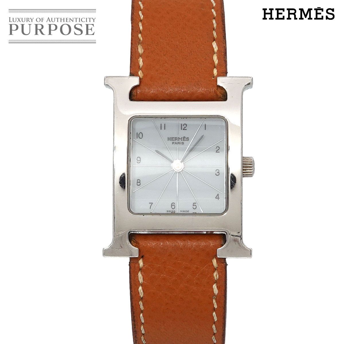エルメス HERMES Hウォッチ HH1 210 レディース 腕時計 グレー