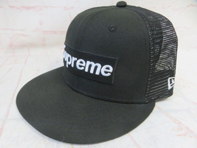 中古】Suprem ｼｭﾌﾟﾘｰﾑ ｷｬｯﾌﾟ 24SS ﾎﾞｯｸｽﾛｺﾞﾒｯｼｭｷｬｯﾌﾟ
