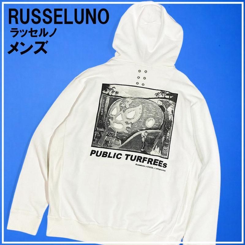 RUSSELUNO ラッセルノ スウェット パーカー ルチャ ホワイト RUSSELUNO ラッセルノ スウェット パーカー ルチャ ホワイト