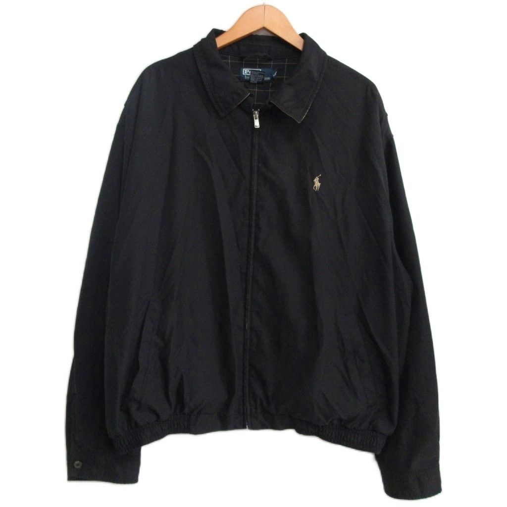 【希少ブラック】90s ラルフローレン スイングトップ 裏地チェック 短丈M 9dec3db2b29a0f85567a32f1e3ae23