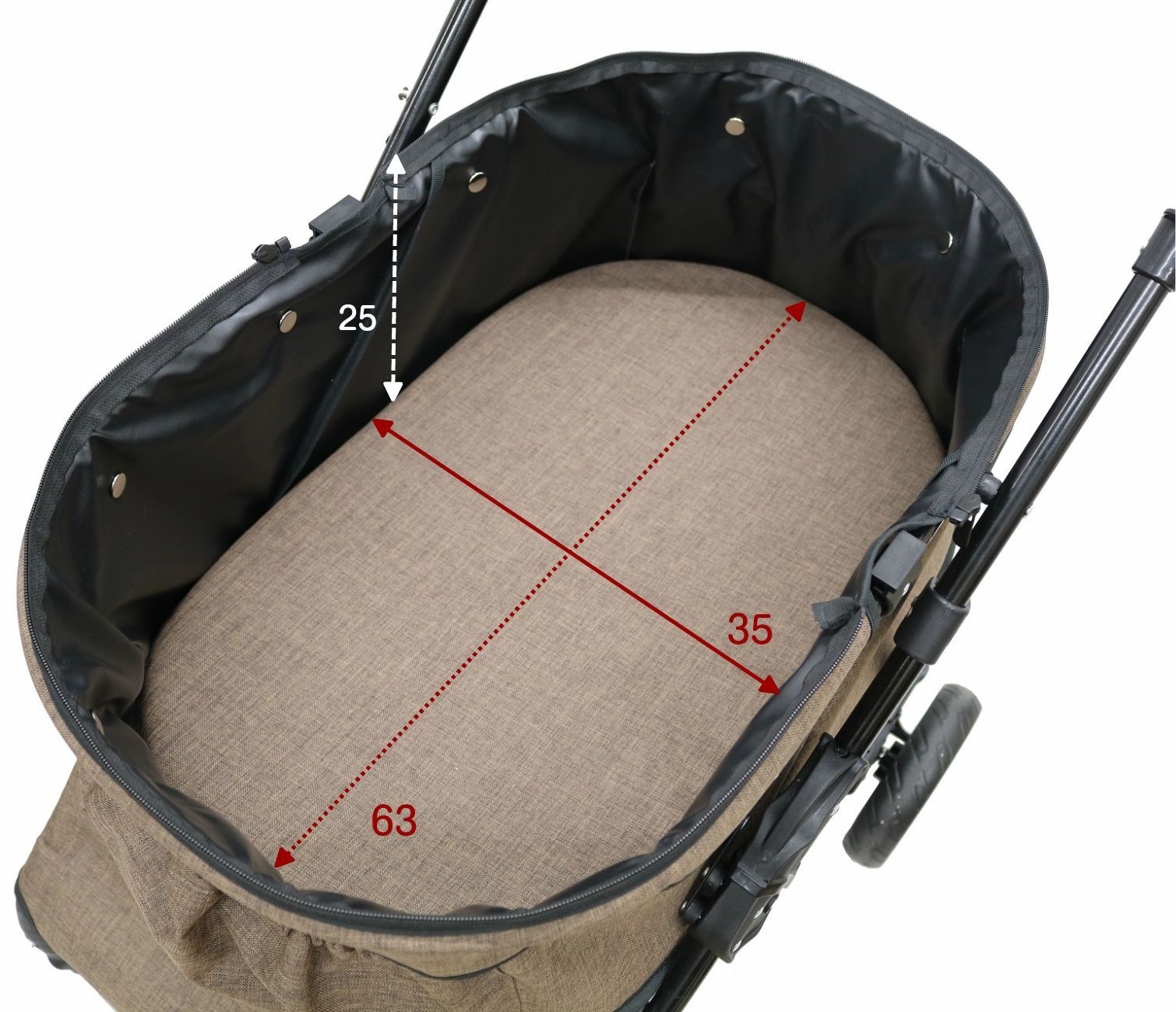 甘えん坊バギーBIG ワインレッド