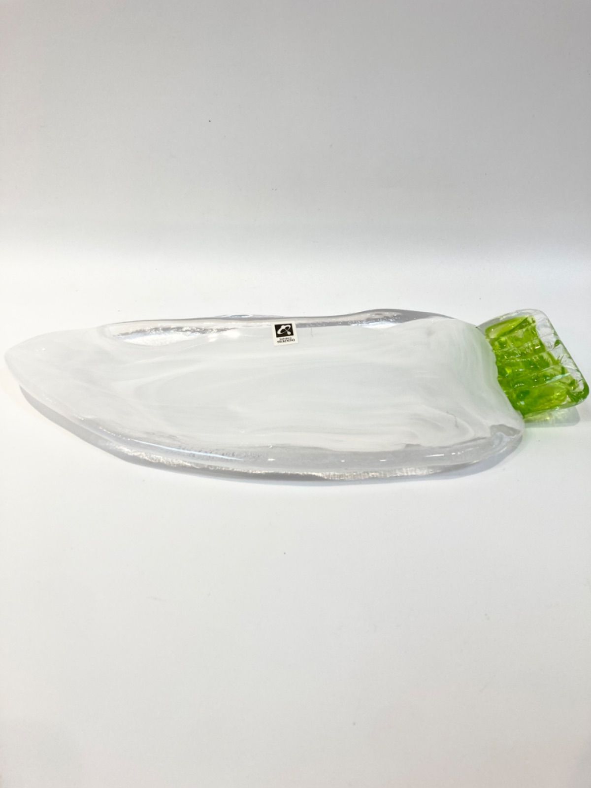 月夜野工房　ガラスプレート　皿　器　大根　野菜シリーズ 新品】月夜野工房☆大人気野菜皿シリーズ 大根 ガラス皿 だいこん 希少