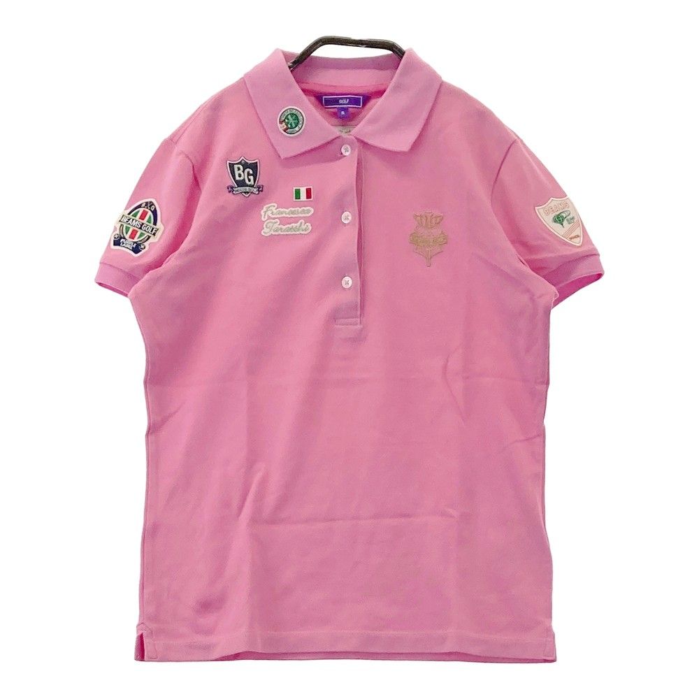サイズ：S BEAMS GOLF ビームスゴルフ 半袖ポロシャツ ピンク系