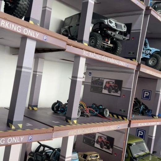 ラジコン ケース ディスプレイ リアルガレージセット 1/10スケール