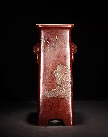 正方形 斗方盆 四方獣面盆 紫砂の鉢 盆栽鉢 植木鉢 小品盆栽鉢