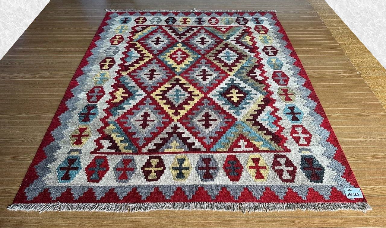 198×161】イラン直輸入☆シーラーズ産キリム・KILIM□3035-50-H - メルカリ