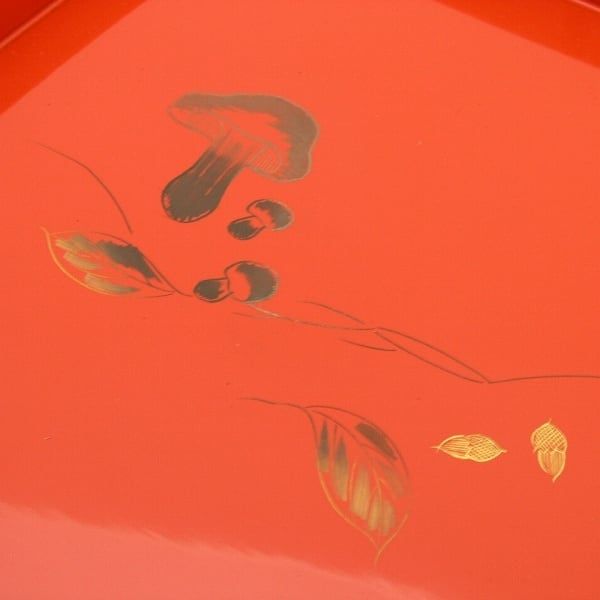 漆器・角盆・計5枚セット・No.150908-23・梱包サイズ60 人気