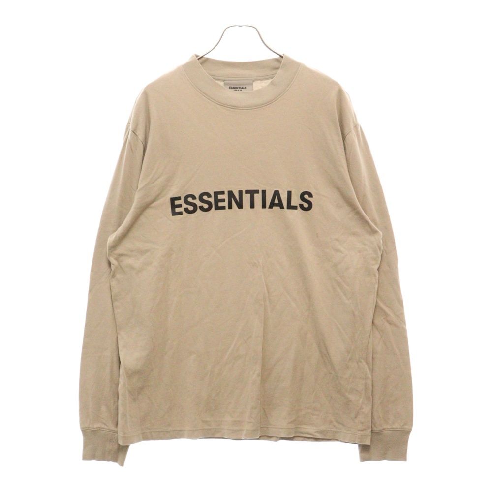 FOG Essentials (エフオージー エッセンシャルズ) ラバーロゴ ロングスリーブTシャツ 長袖 ベージュ