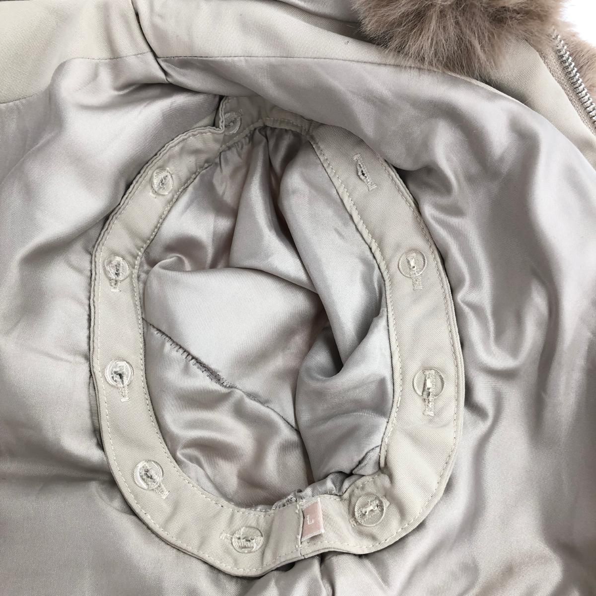 良好 JENNE ジェンヌ 2WAYファーベストコート サイズ:L IWA22AW-TP02A