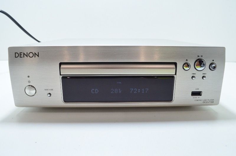 DENON デノン DCD-F109 CDプレーヤー シルバー MP3 WMA対応 USB入力付き