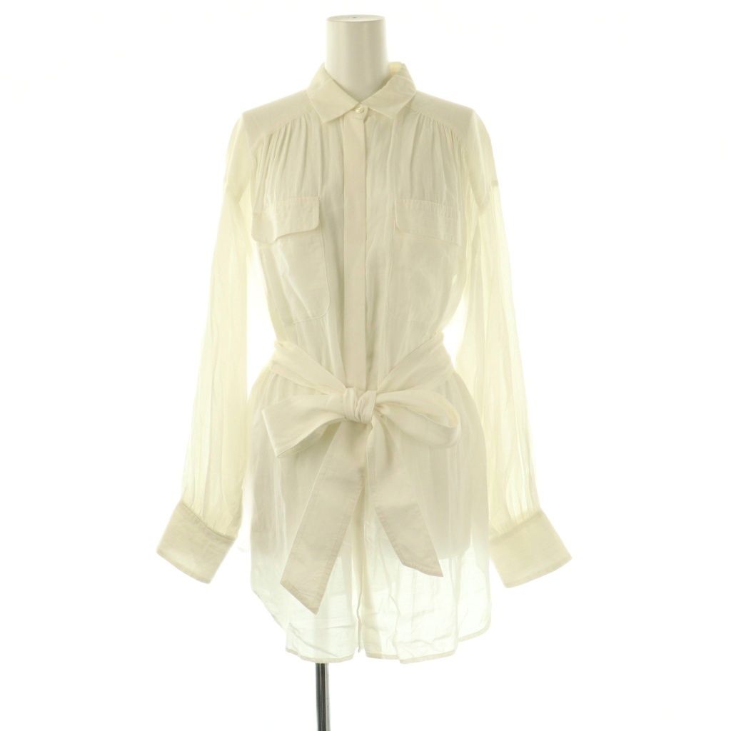 Her lip to - Herlipto Cotton-blend Voile Sheer Shirtの通販 by