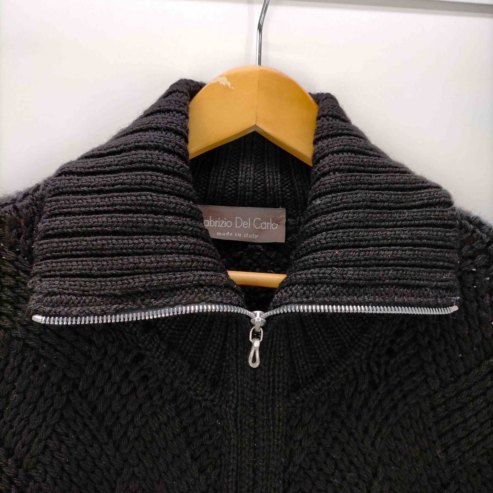 ファブリツィオデルカルロ Fabrizio Del Carlo イタリア製 NEW WOOL ドライバーズニット メンズ import：M - メルカリ