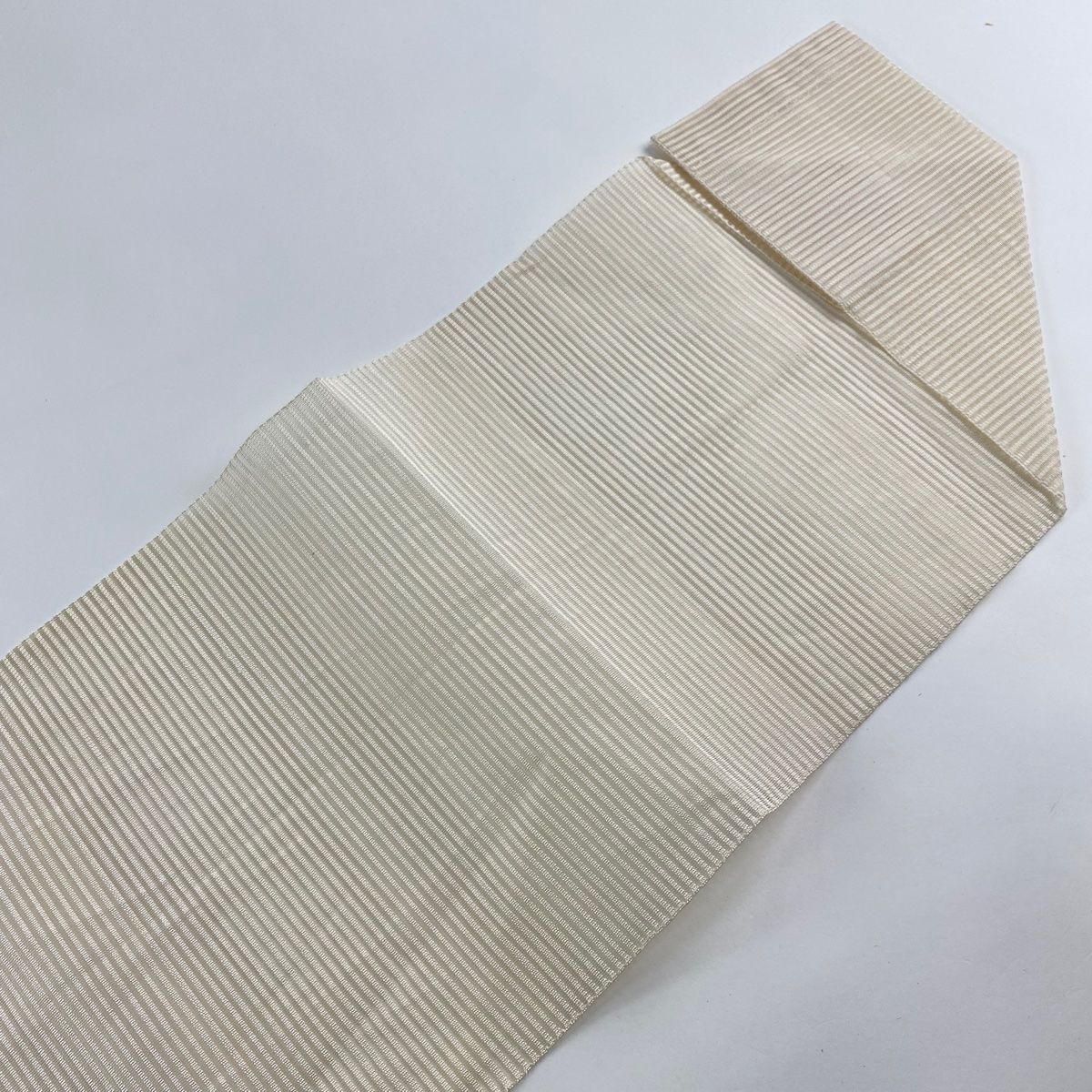 名古屋帯 秀品 夏帯 松葉仕立て 八寸名古屋帯 霞 幾何学模様