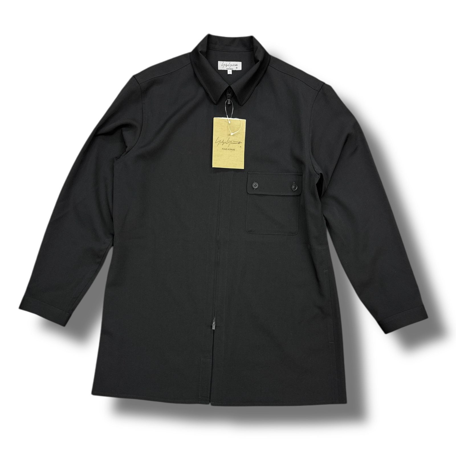 参考上代77000円 未使用品 Yohji Yamamoto POUR HOMME WOOL GABARDINE 
