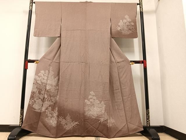 平和屋着物○訪問着 花唐草文 青海波 暈し染め 正絹 逸品