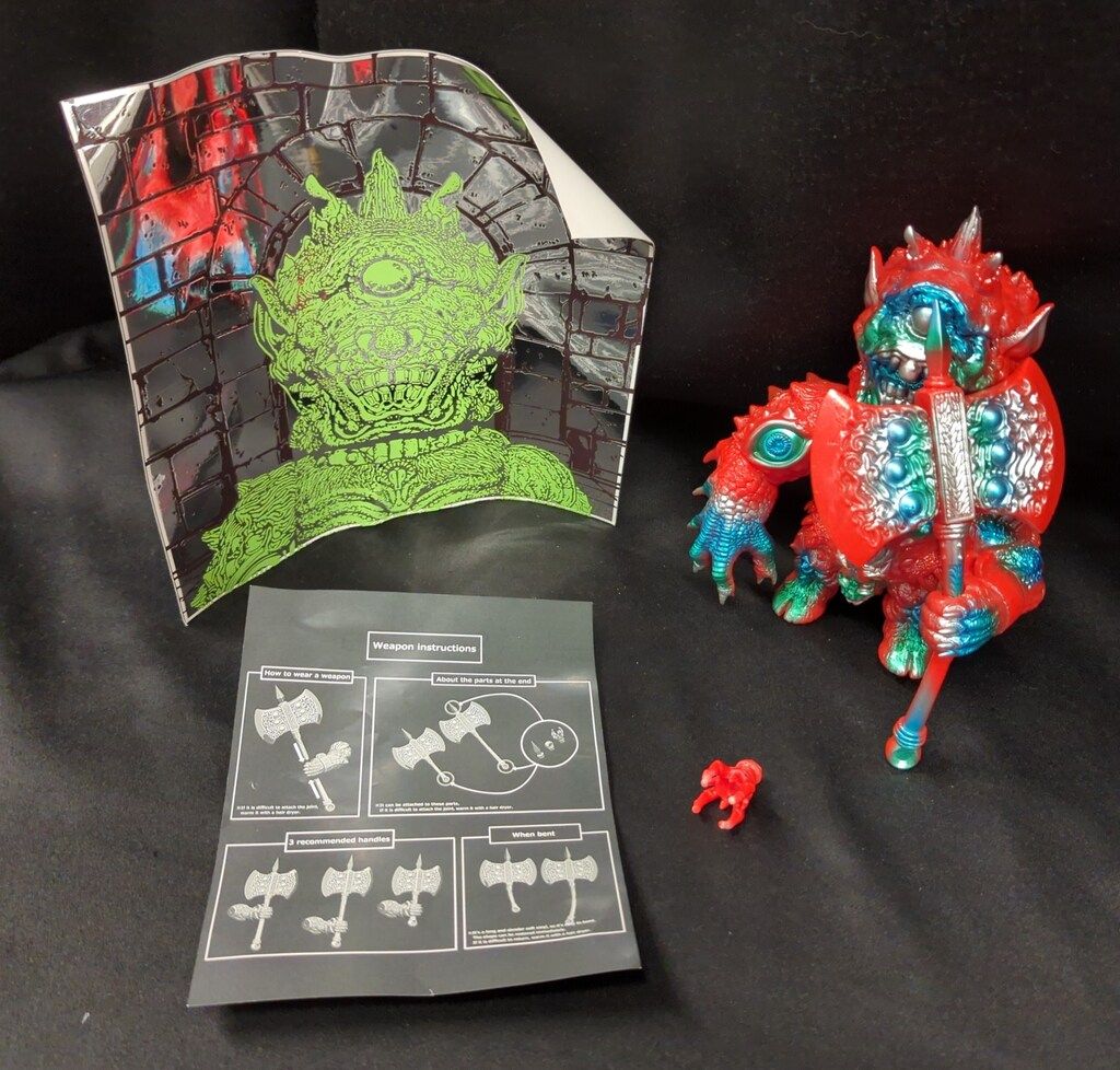 もうこやま　サイクロプスキング　ソフビ　青/赤　未開封 もうこやま サイクロプスキング ソフビ 青/赤 未開封 MOUCOYAMA 合成魔