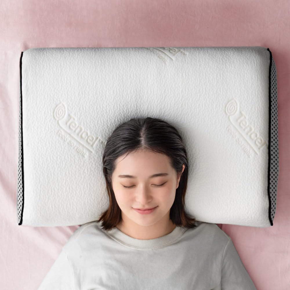【寝落ち姫の枕】 独立構造 ポケットコイル＆低反発 枕 ふんわりやわらか テンセル使用ニットカバー 高さ調節 通気性 防ダニ 抗菌 防臭 まくら ギフト プレゼント 17800153(91442)