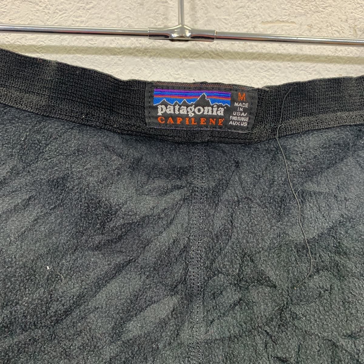 patagonia インナーパンツ W32 パタゴニア ブラック キャプリーン アウトドア Mサイズ 古着卸 アメリカ仕入 2307-410