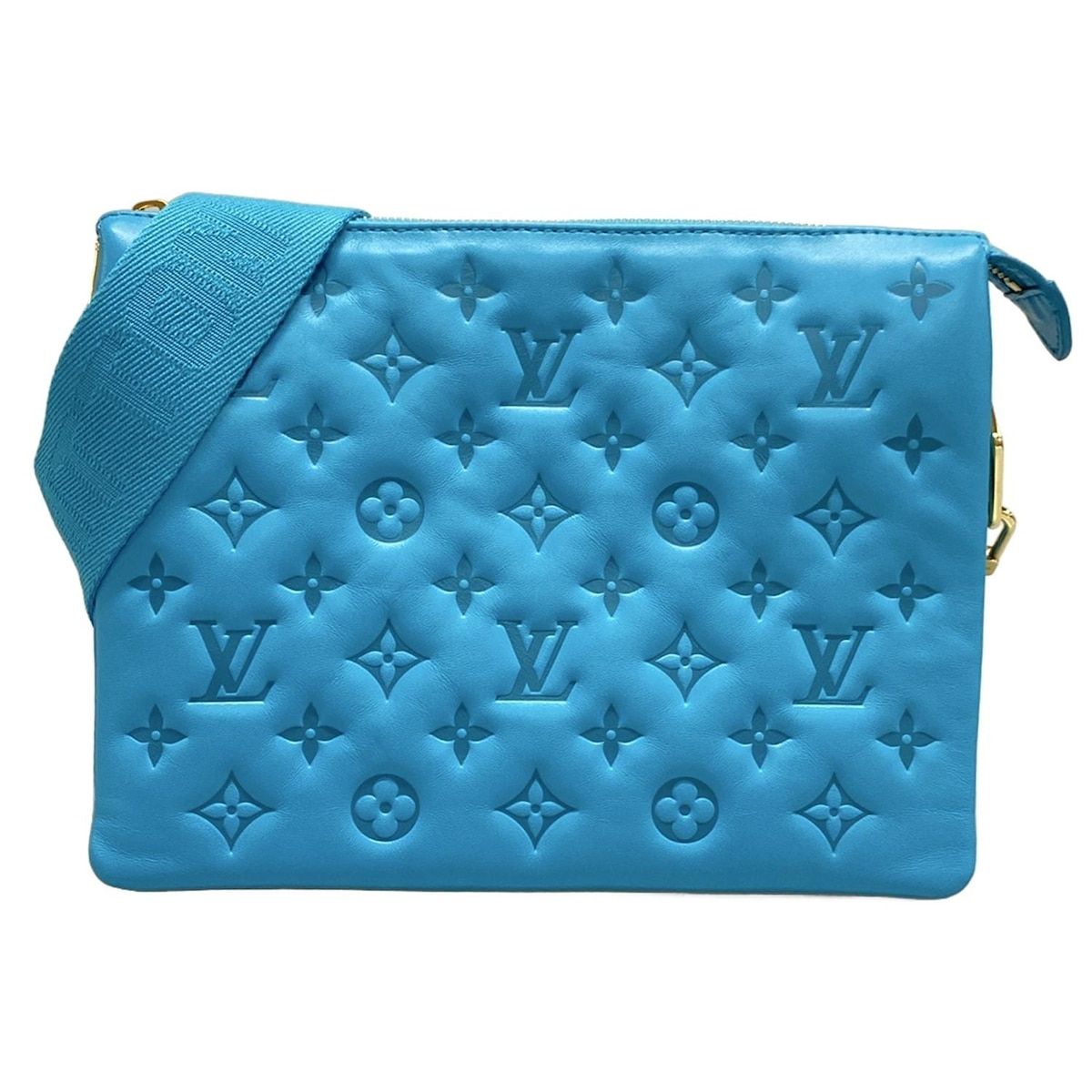 LOUIS VUITTON ルイヴィトン ショルダーバッグ クッサン クッサンPM M20769 ターコイズ レザー