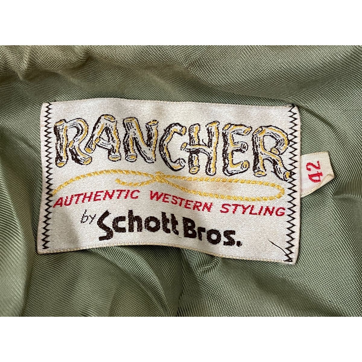 RANCHER by Schott Bros. スエードジャケット サイズ42 ランチャー