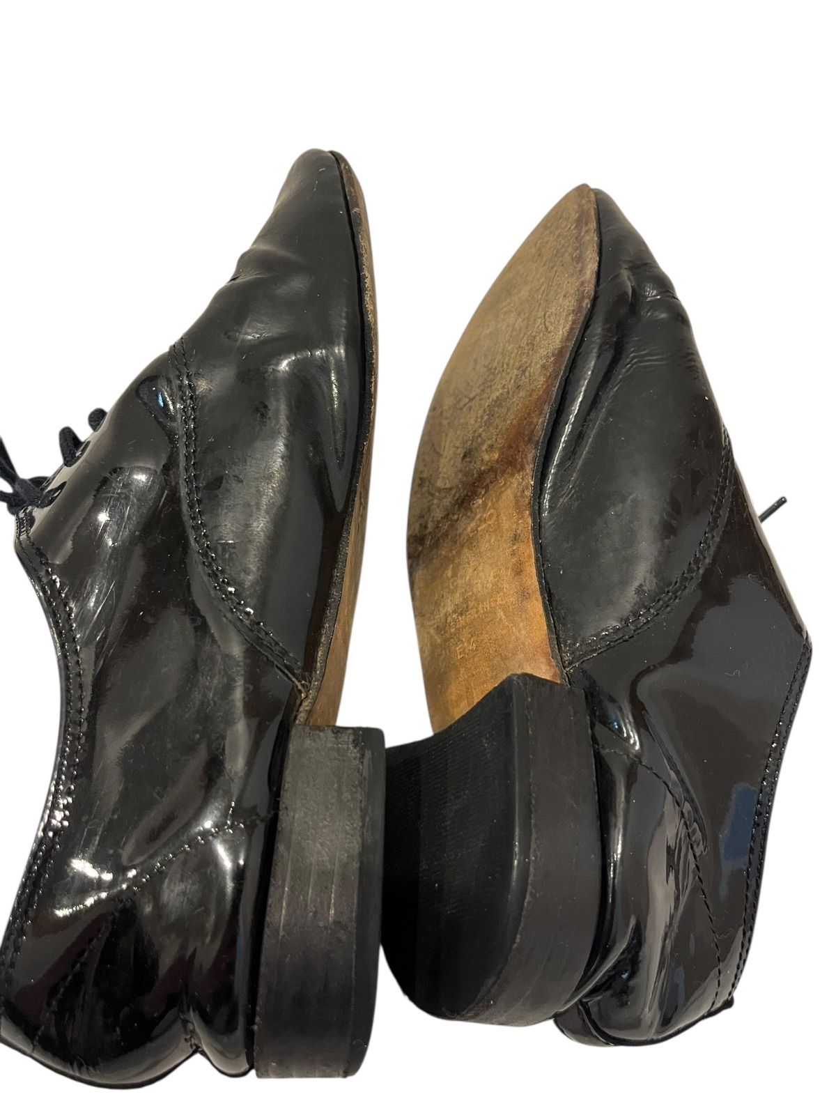 z1366 repetto レペット エナメルシューズ レースアップシューズ