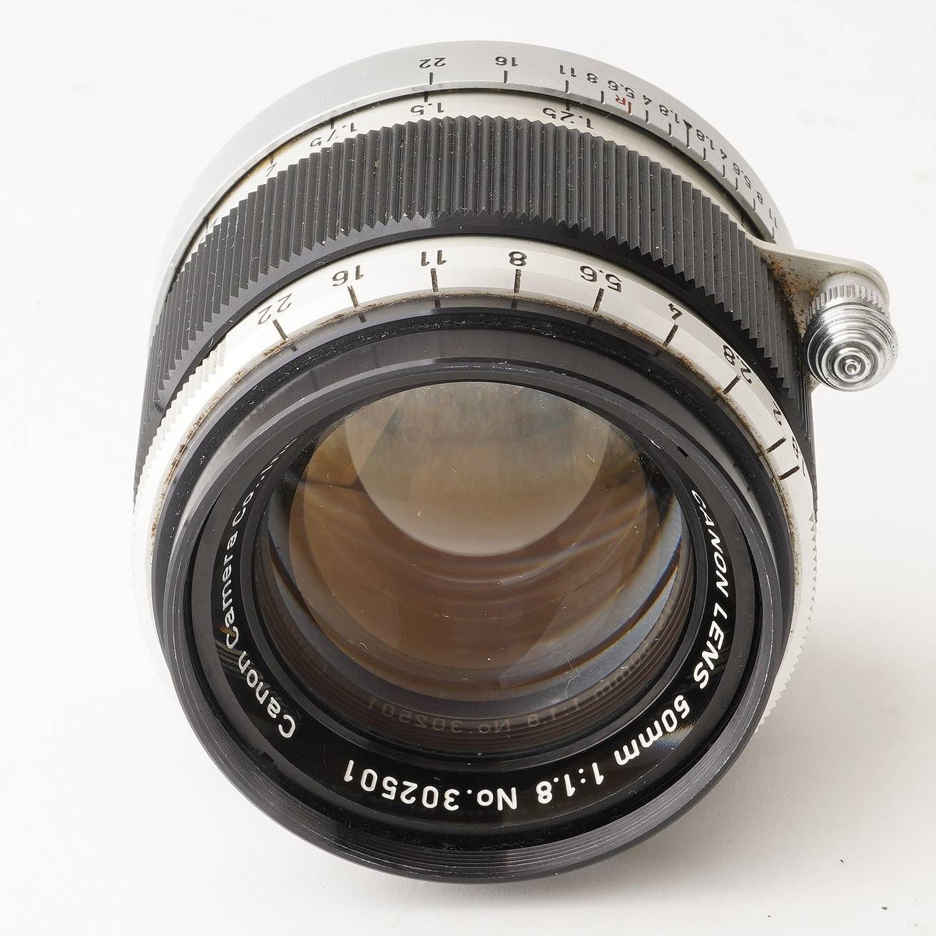 【ライカL39マウント】CANON 50mm F1.8 Canon 50mm F1.8 L39マウント Canon Lens 銀鏡胴タイプ整備記録