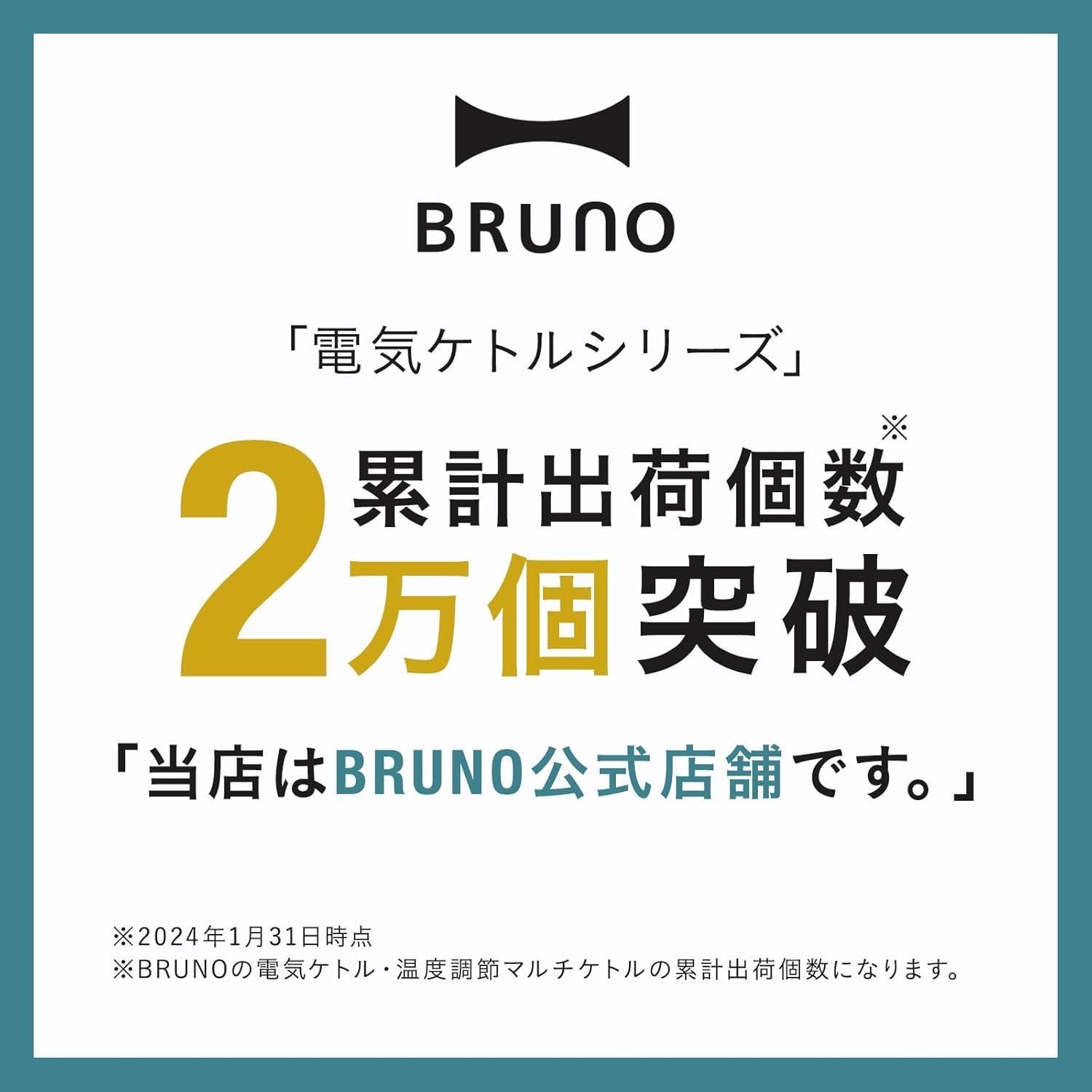 BRUNO ブルーノ ケトル 電気 電気ケトル 最大容量 1.0L 自動電源オフ 空焚き防止 一人暮らし かわいい ステンレスデイリーケトル ブルー 青 BOE072-BL