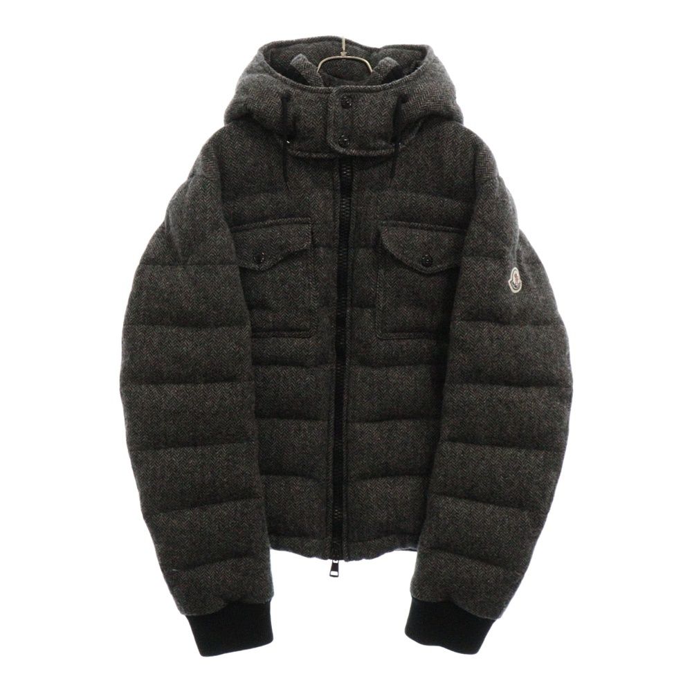 MONCLER (モンクレール) 14AW FLORIAN GIUBBUTTO フローリアン ヘリンボーン ウール ダウンジャケット グレー 220914192700