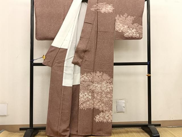 平和屋着物○訪問着 手描き 草花文 ひまわり 正絹 逸品 未使用 DAAQ2944ps