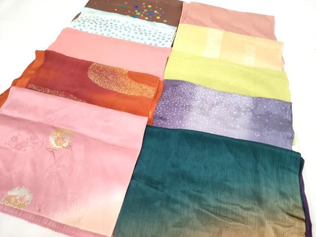 平和屋着物★和装小物　上質な帯揚げ　10枚セット　逸品　AAAO1349ps 平和屋着物☆和装小物 上質な帯揚げ 10枚セット 逸品 AAAO1349ps