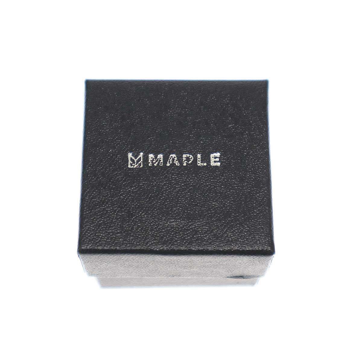 MAPLE メープル MIDNIGHT RING SLIM スクエアストーン シルバーリング 