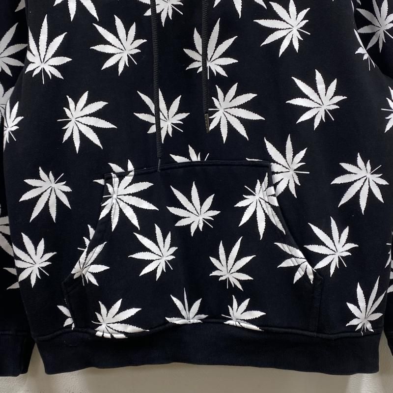 HUF ハフ パーカー 長袖 LEAF PRINT HOODIE マリファナ 大麻 プル