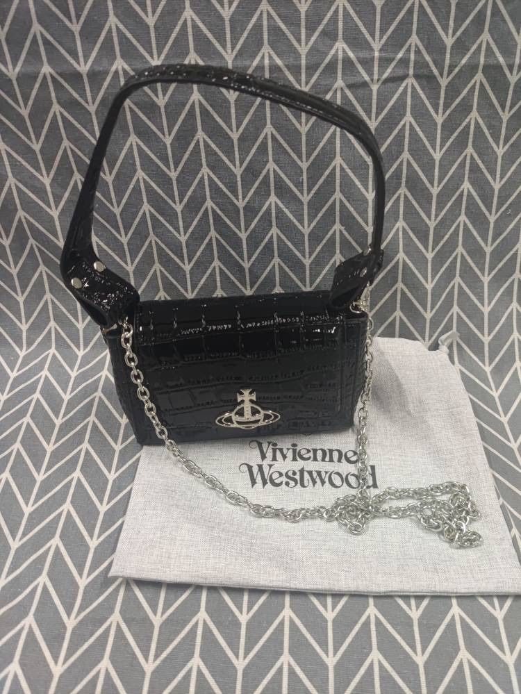 Vivienne Westwood クロコ ミディアム Hazel バッグ