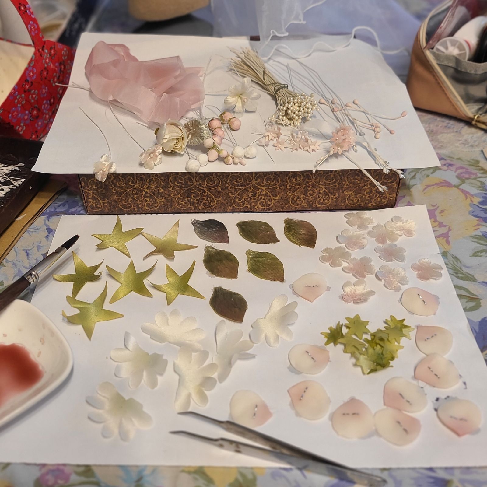 グリーン＊花柄A ラボット　LOVOT　服　ハンドメイド 花柄A＊グリーン ラボット LOVOT 服 ハンドメイド - メルカリ