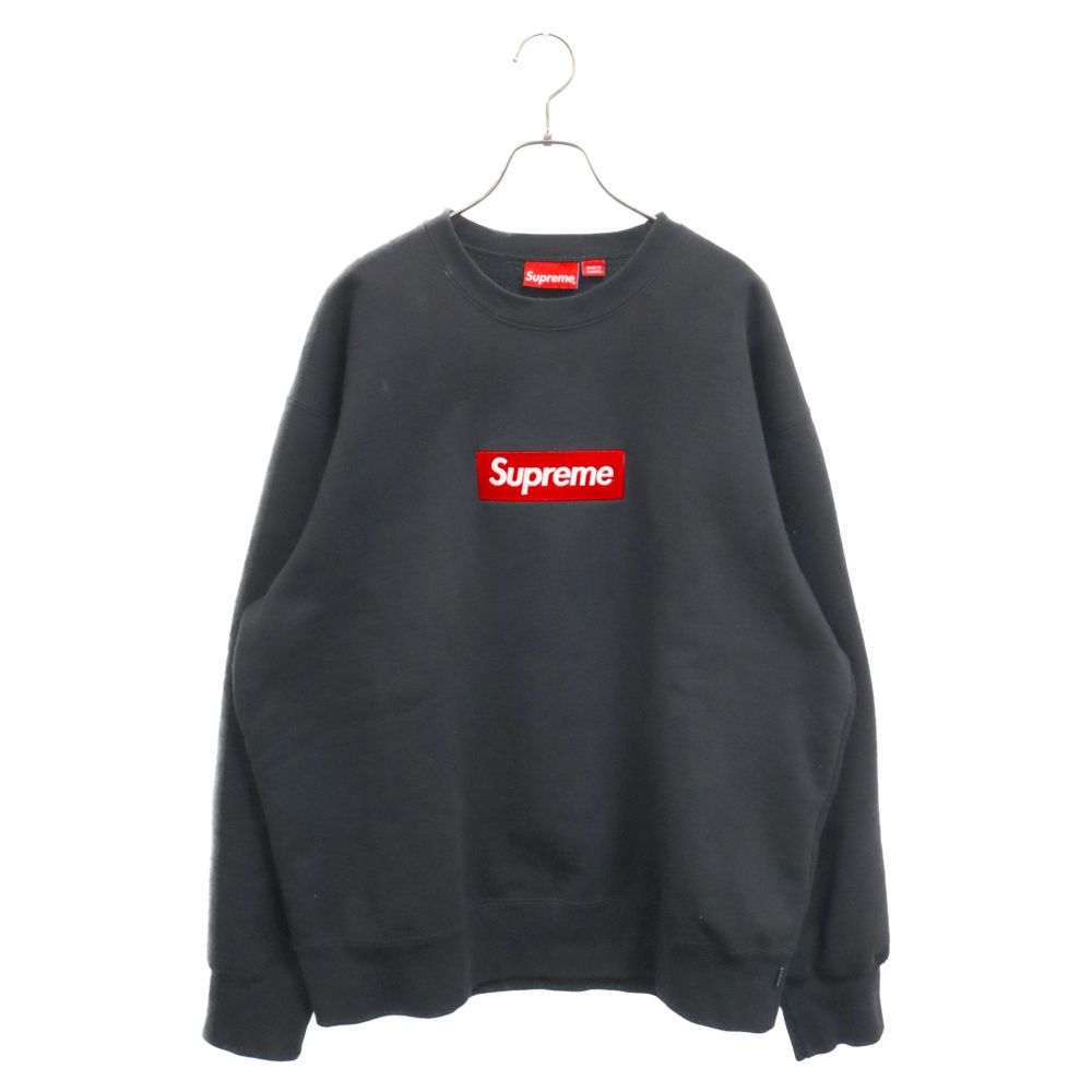 SUPREME (シュプリーム) 22AW Box Logo Crewneck ボックスロゴクルーネックスウェットシャツ トレーナー ブラック