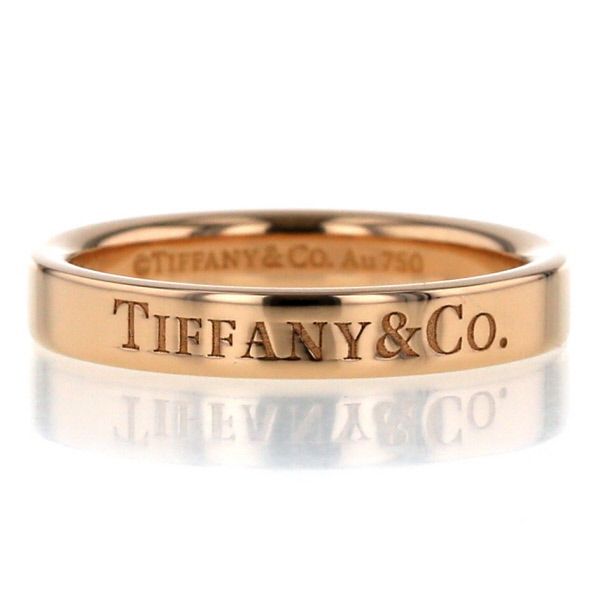 TIFFANY & CO. K18 フラットバンドリング 箱付 TIFFANY & CO. K18 フラットバンドリング 箱付