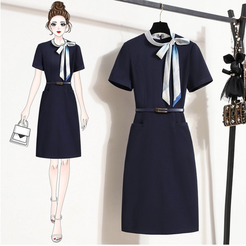 4枚 エステ ネイル 美容 サロン制服ユニフォーム エステ サロン通勤レディース 美容室作業服職業服技師服 ファッション気質職業女性長袖美容ワンピース