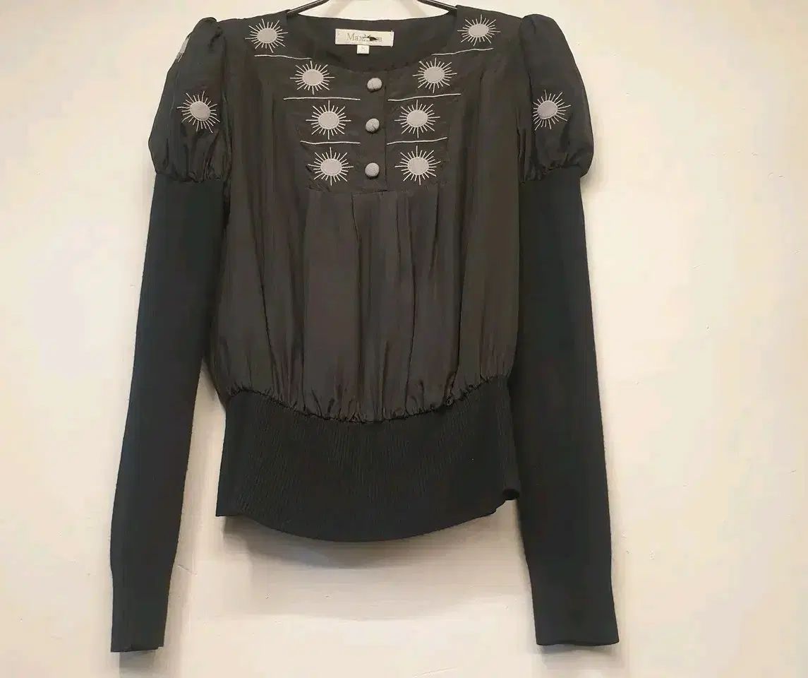 44 55 Max Mara シルクウール ブラウス M
