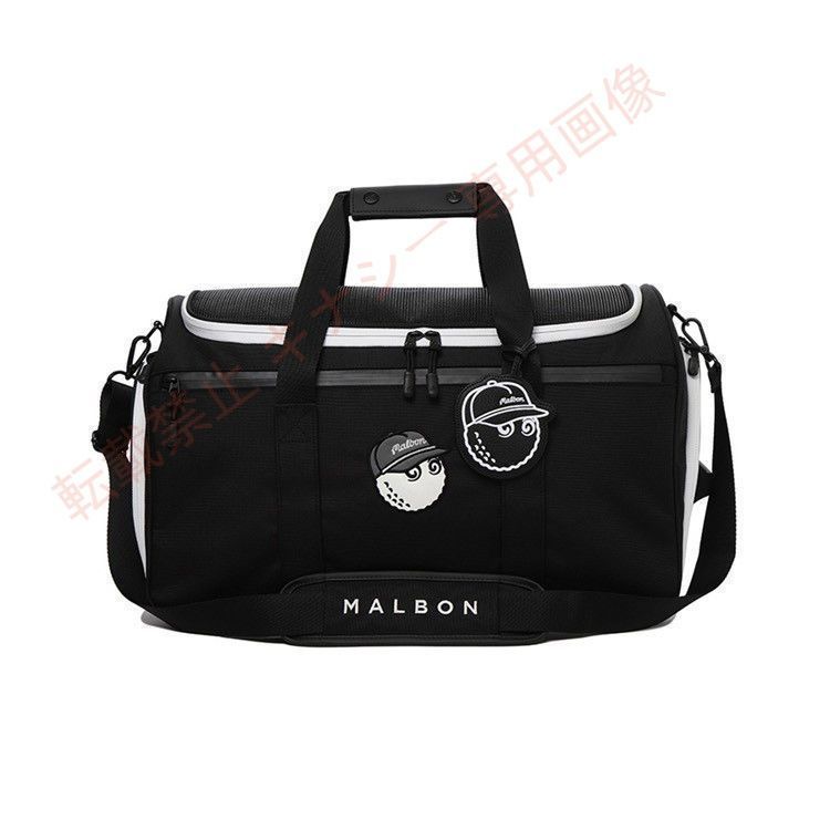 MALBON GOLF ボストンバッグ シューズポケット付き 大容量 2色から選択